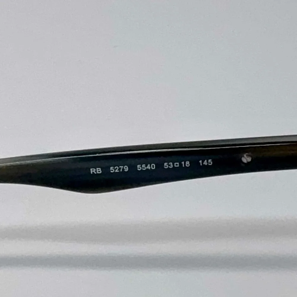 Ray-Ban RB5279 5540 Eyeglasses Frames 53-18-145 Black Havana Brown Italy Case
